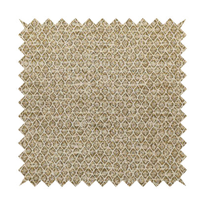 Ella Trellis Small Motif Design Gold Yellow Colour Woven Jacquard Upholstery Fabrics JO-366 - Roman Blinds