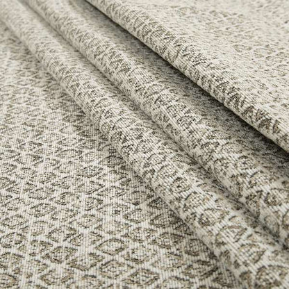 Ella Trellis Small Motif Design Brown Colour Woven Jacquard Upholstery Fabrics JO-367 - Roman Blinds