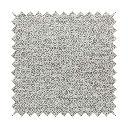 Ella Trellis Small Motif Design Grey Colour Woven Jacquard Upholstery Fabrics JO-368 - Roman Blinds