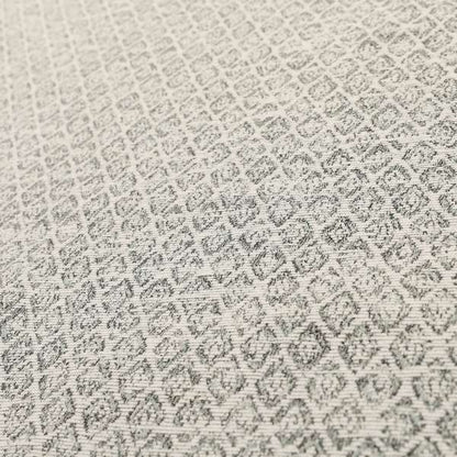 Ella Trellis Small Motif Design Grey Colour Woven Jacquard Upholstery Fabrics JO-368 - Roman Blinds