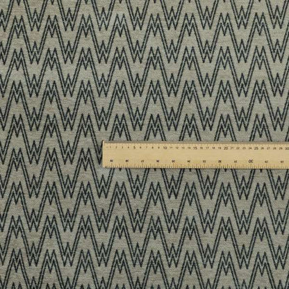 Marlow Woven Designer Chevron Striped Pattern In Brown Black Interior Fabric JO-375 - Roman Blinds