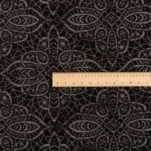 Voyage Designer Medallion Pattern In Chocolate Brown Pattern Soft Chenille Upholstery Fabric JO-419