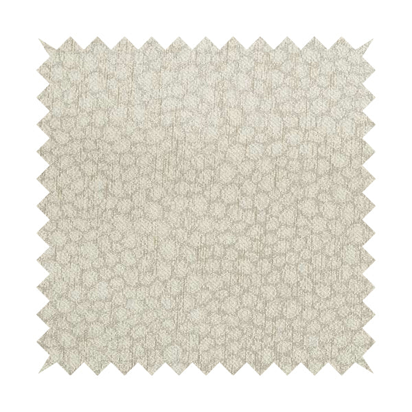 Dotted Balanced Design Cream Colour Soft Woven Chenille Furnishing Fabric JO-44 - Handmade Cushions