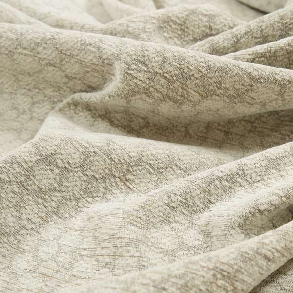 Dotted Balanced Design Cream Colour Soft Woven Chenille Furnishing Fabric JO-44 - Made To Measure Curtains