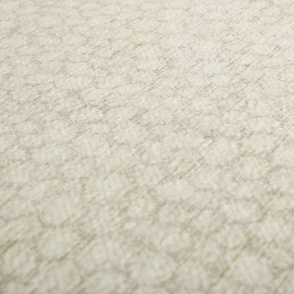 Dotted Balanced Design Cream Colour Soft Woven Chenille Furnishing Fabric JO-44 - Handmade Cushions