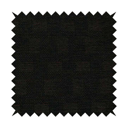 Voyage Of Gingham Geometric Patch Pattern In Black Colour Woven Soft Chenille Upholstery Fabric JO-443 - Roman Blinds