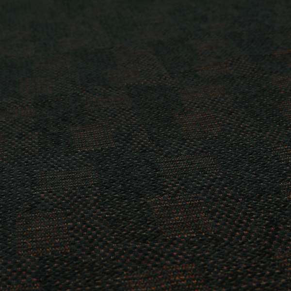 Voyage Of Gingham Geometric Patch Pattern In Black Colour Woven Soft Chenille Upholstery Fabric JO-443 - Roman Blinds