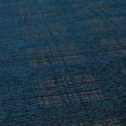 Voyage Of Checked Tartan Pattern In Blue Colour Woven Soft Chenille Upholstery Fabric JO-444 - Roman Blinds