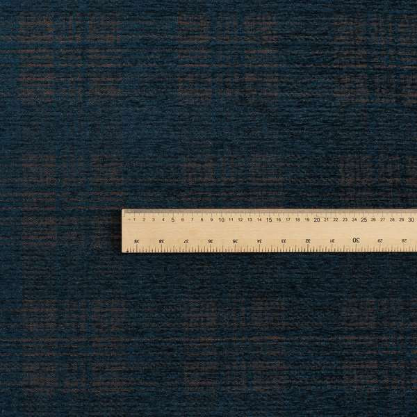 Voyage Of Checked Tartan Pattern In Blue Colour Woven Soft Chenille Upholstery Fabric JO-444 - Made To Measure Curtains