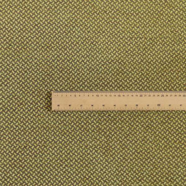 Voyage Of Small Falling Leaf Pattern In Green Colour Woven Soft Chenille Upholstery Fabric JO-445 - Roman Blinds