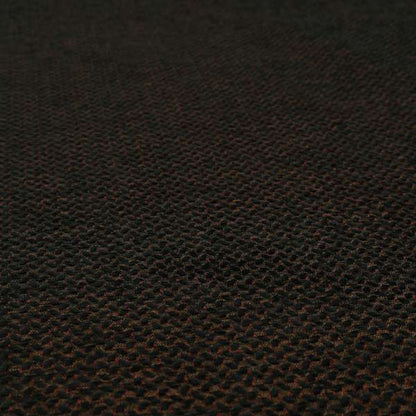 Voyage Of Small Falling Leaf Pattern In Black Colour Woven Soft Chenille Upholstery Fabric JO-446 - Roman Blinds