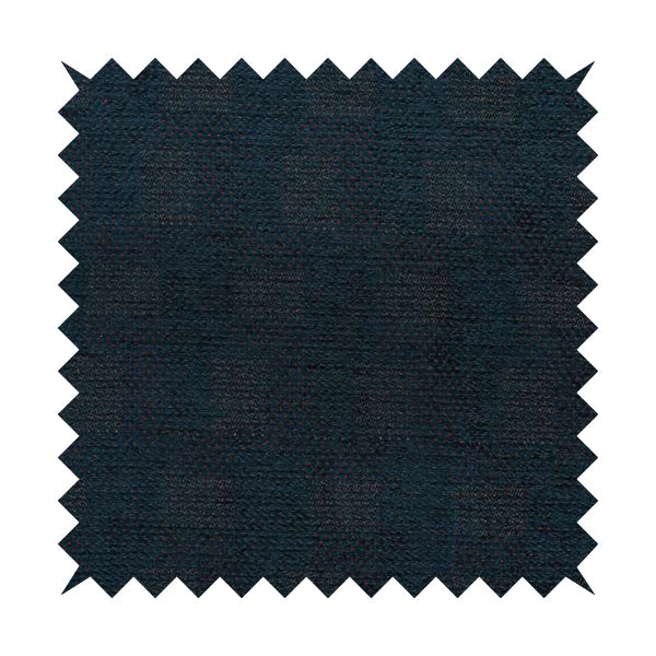 Voyage Of Gingham Geometric Patch Pattern In Blue Colour Woven Soft Chenille Upholstery Fabric JO-450 - Roman Blinds