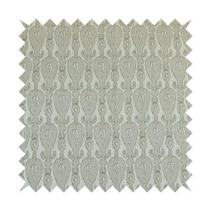 Atmosfera Woven Fabric Traditional Hourglass Pattern In Grey Colour Interior Fabric JO-460