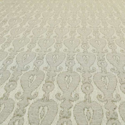 Atmosfera Woven Fabric Traditional Hourglass Pattern In Grey Colour Interior Fabric JO-460