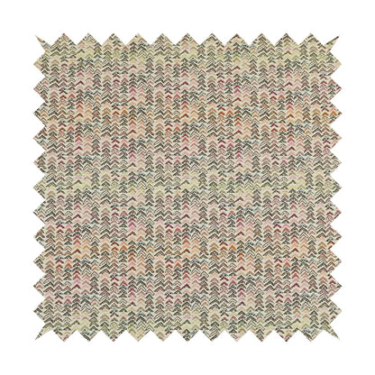 Madagascar Small Motifs Geometric Pink Green Colour Pattern Interior Fabrics JO-466 - Roman Blinds