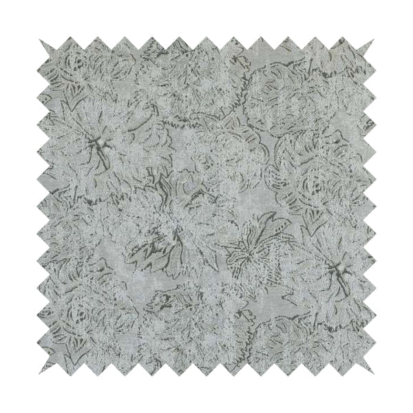 Atmosfera Woven Fabric Abstract Pattern In Grey Colour Interior Fabric JO-469 - Roman Blinds