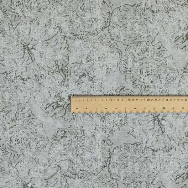 Atmosfera Woven Fabric Abstract Pattern In Grey Colour Interior Fabric JO-469 - Roman Blinds