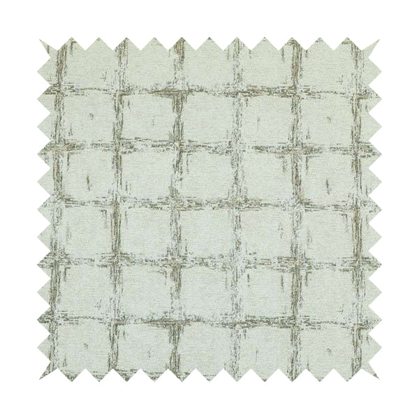 Atmosfera Woven Fabric Abstract Square Pattern In White Beige Colour Interior Fabric JO-477 - Roman Blinds