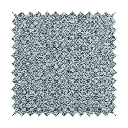 Ella Trellis Pattern Interior Fabric In White Blue Colour Woven Soft Chenille Fabric JO-486 - Made To Measure Curtains