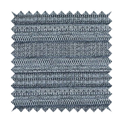 Ella Geometric Trellis Pattern Interior Fabric In White Blue Colour Woven Soft Chenille Fabric JO-487 - Roman Blinds