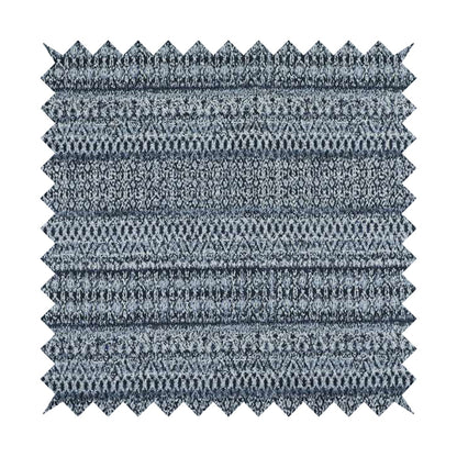 Ella Geometric Trellis Pattern Interior Fabric In White Blue Colour Woven Soft Chenille Fabric JO-487