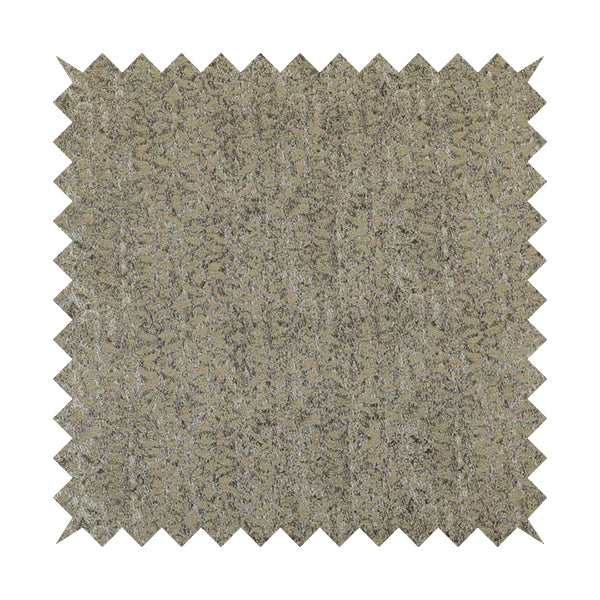 Beige Silver Grey Coloured Small Medallion Pattern Soft Chenille Upholstery Fabric JO-488