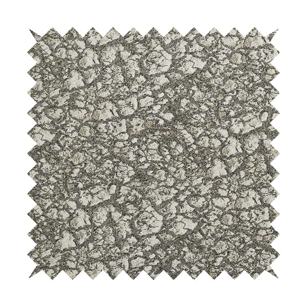 Grey Beige Yorkshire Dales Stone Effect Pattern Soft Chenille Upholstery Fabric JO-50 - Roman Blinds