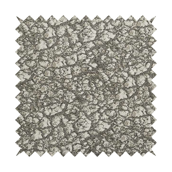Grey Beige Yorkshire Dales Stone Effect Pattern Soft Chenille Upholstery Fabric JO-50