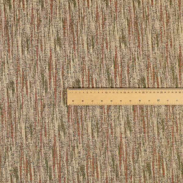 Ornare Theme Inspired Abstract Pattern Soft Woven Jacquard Red Green Orange Colour Interior Fabric JO-504 - Made To Measure Curtains