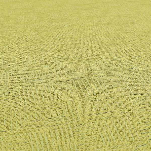 Piccadilly Collection Gingham Pattern Woven Upholstery Green Chenille Fabric JO-518