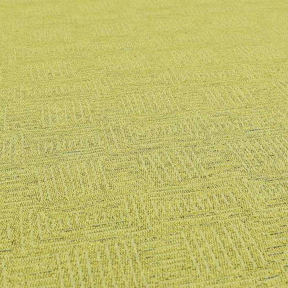 Piccadilly Collection Gingham Pattern Woven Upholstery Green Chenille Fabric JO-518