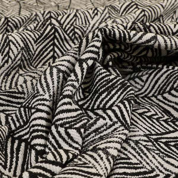 Piccadilly Collection Leaf Floral Pattern Woven Upholstery Black Chenille Fabric JO-525 - Roman Blinds