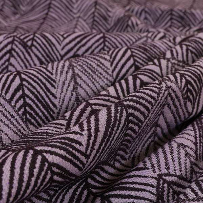 Piccadilly Collection Leaf Floral Pattern Woven Upholstery Purple Chenille Fabric JO-529 - Roman Blinds