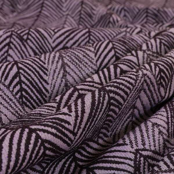 Piccadilly Collection Leaf Floral Pattern Woven Upholstery Purple Chenille Fabric JO-529 - Made To Measure Curtains