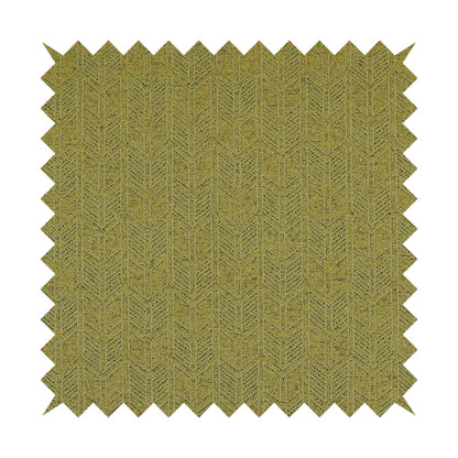 Piccadilly Collection Geometric Chevron Pattern Woven Upholstery Green Chenille Fabric JO-540 - Roman Blinds