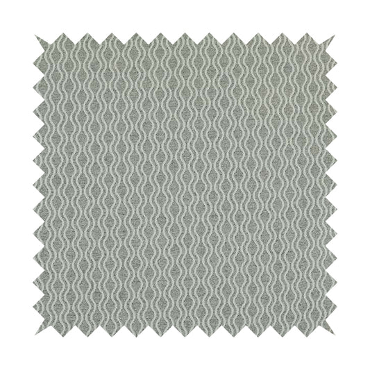 Piccadilly Collection Eclipse Pattern Woven Upholstery Silver Grey Chenille Fabric JO-557