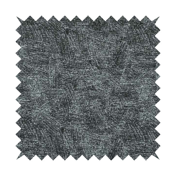 Bakari Semi Plain Woven Upholstery Chenille Fabric In Charcoal Grey Colour JO-565 - Handmade Cushions