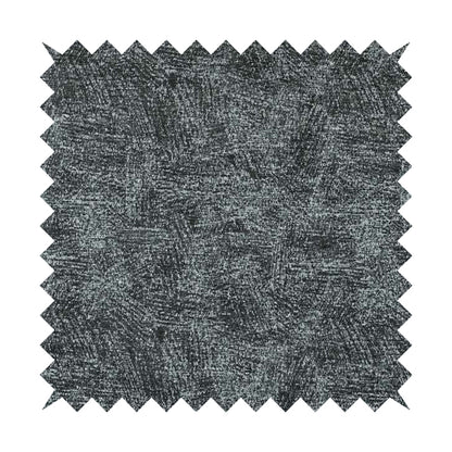 Bakari Semi Plain Woven Upholstery Chenille Fabric In Charcoal Grey Colour JO-565