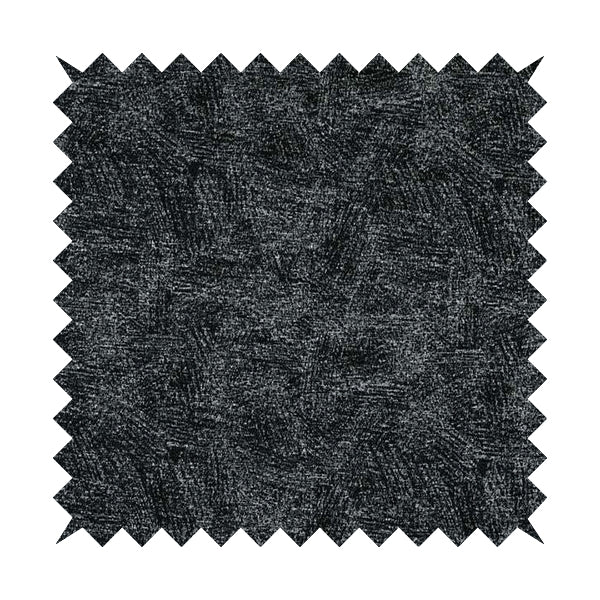 Bakari Semi Plain Woven Upholstery Chenille Fabric In Black Colour JO-566 - Roman Blinds