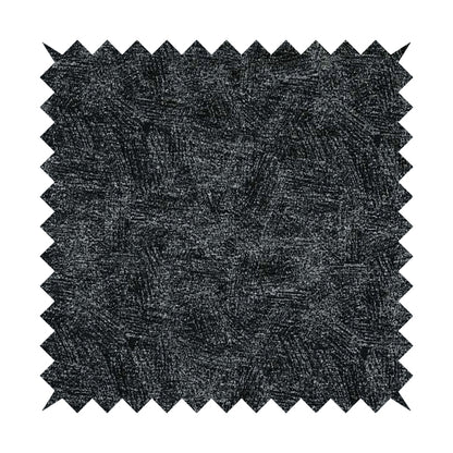 Bakari Semi Plain Woven Upholstery Chenille Fabric In Black Colour JO-566