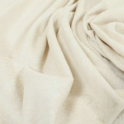 Bakari Semi Plain Woven Upholstery Chenille Fabric In Cream Colour JO-567 - Roman Blinds