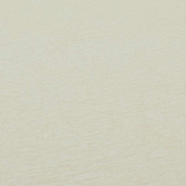 Bakari Semi Plain Woven Upholstery Chenille Fabric In Cream Colour JO-567