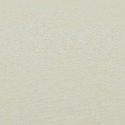 Bakari Semi Plain Woven Upholstery Chenille Fabric In Cream Colour JO-567