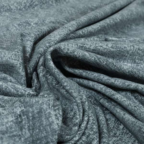 Bakari Semi Plain Woven Upholstery Chenille Fabric In Grey Colour JO-568 - Made To Measure Curtains