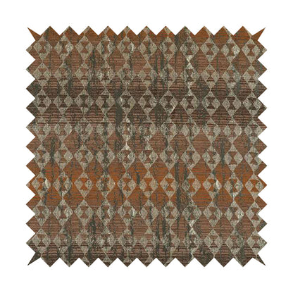 Lomasi Metallic Tones Fabric Brown Bronze Portuguese Medallion Pattern Upholstery Fabric JO-575 - Roman Blinds