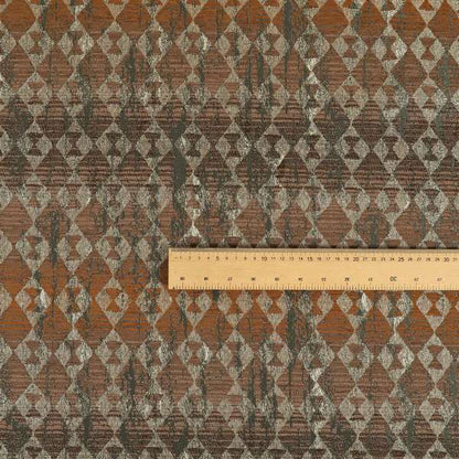 Lomasi Metallic Tones Fabric Brown Bronze Portuguese Medallion Pattern Upholstery Fabric JO-575 - Handmade Cushions