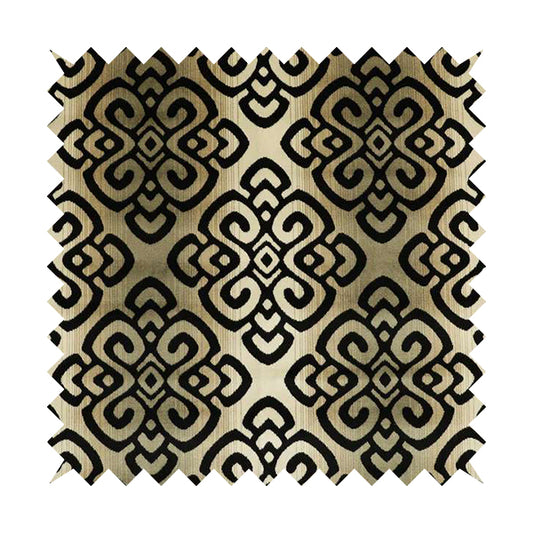 Ziani Designer Pattern Velvet Soft Pattern In Black Colour JO-588