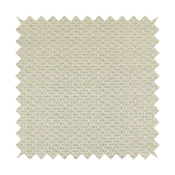 Waterperry Collection Beige Silver Colour Small Leaf Floral Pattern Soft Chenille Upholstery Fabric JO-591 - Roman Blinds