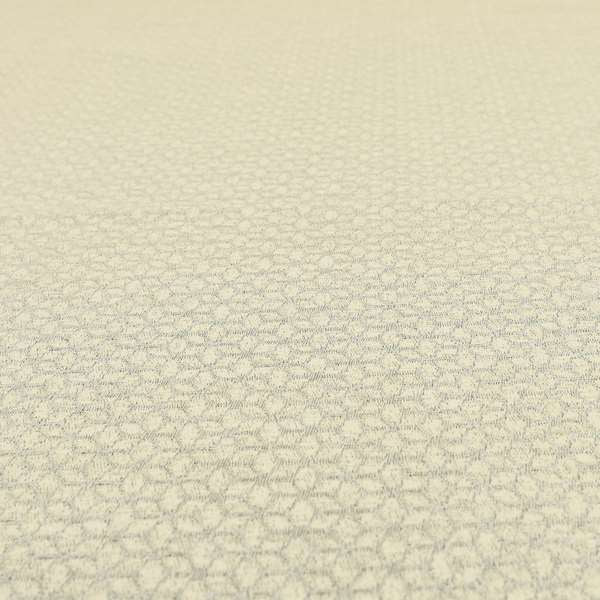 Waterperry Collection Beige Silver Colour Small Leaf Floral Pattern Soft Chenille Upholstery Fabric JO-591 - Roman Blinds