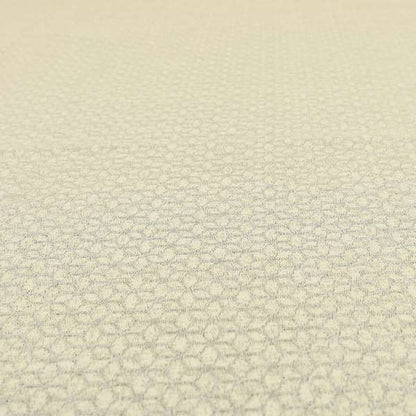 Waterperry Collection Beige Silver Colour Small Leaf Floral Pattern Soft Chenille Upholstery Fabric JO-591 - Roman Blinds